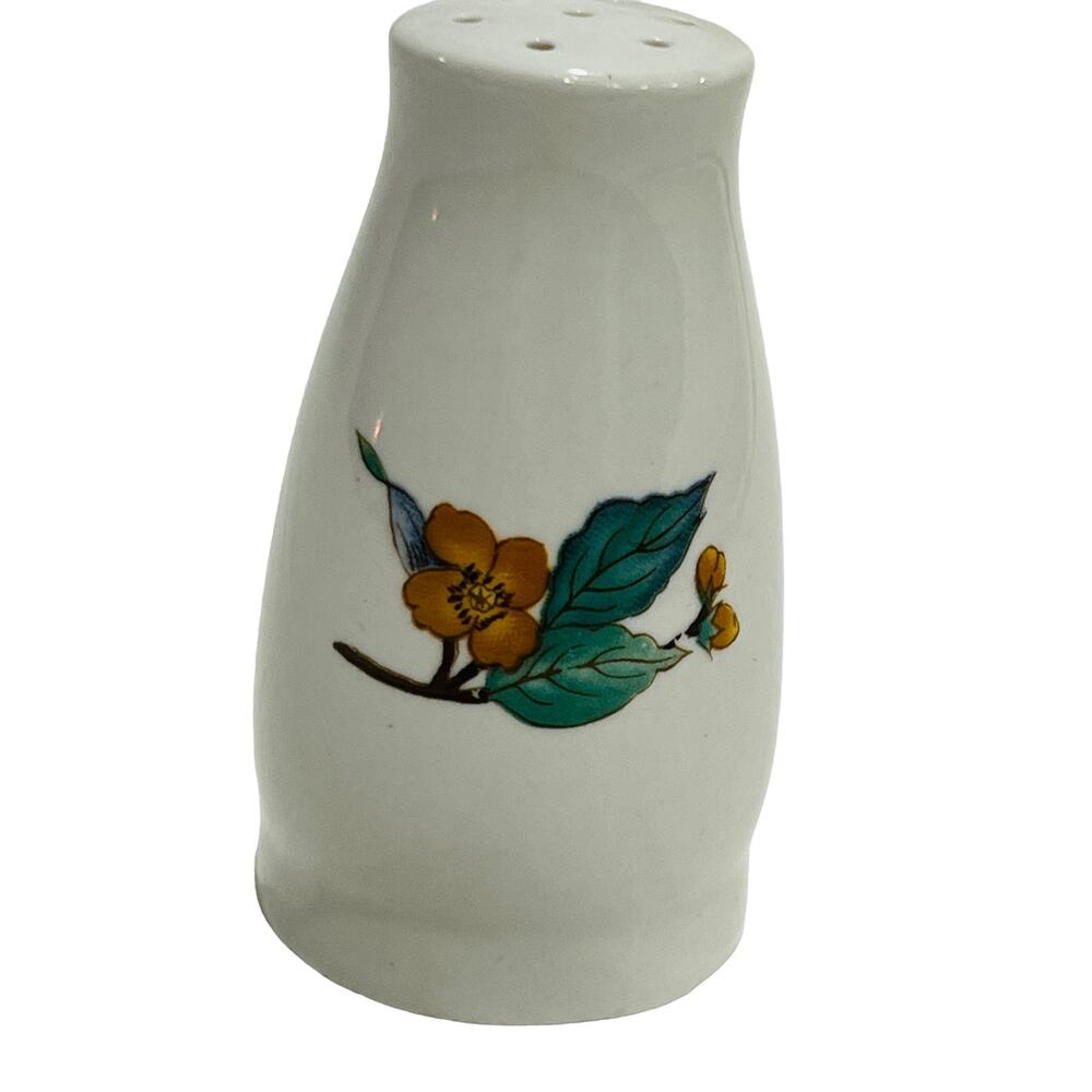 VTG Woodhill by Citation Porcelain Floral Salt Shaker White MCM Victorian USA‎